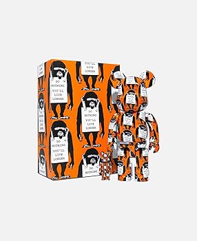 Medicom Toy Bearbrick Banksy Monkey Sign Set 400% 100